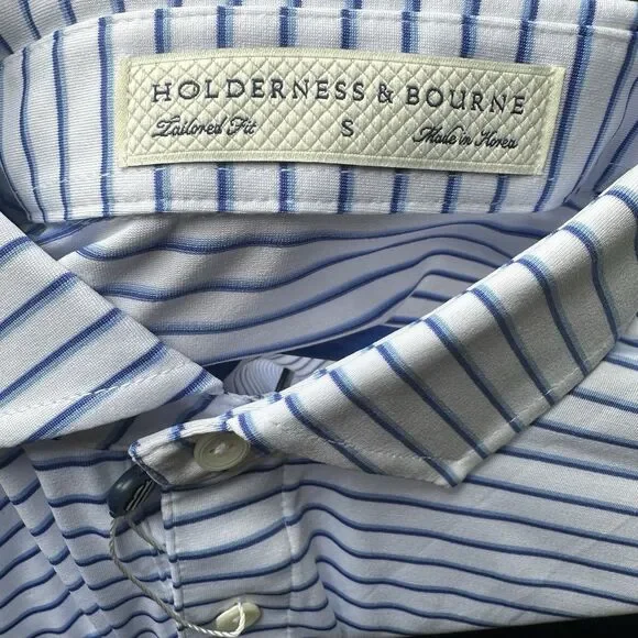Holderness & Bourne The Sutton Men's S Tailored Performance Golf Polo Shirt NEW - Picture 3 of 9